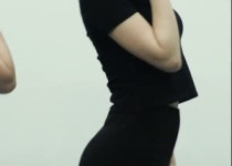올블랙 패션 엉덩이 라인 쩌는 앨리스 포니테일 소희 - 팬사인회
