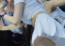 비비지 은하 흰 테니스치마 엉덩이 내미는 뽀얀 허벅지 속바지 한세대 행사
